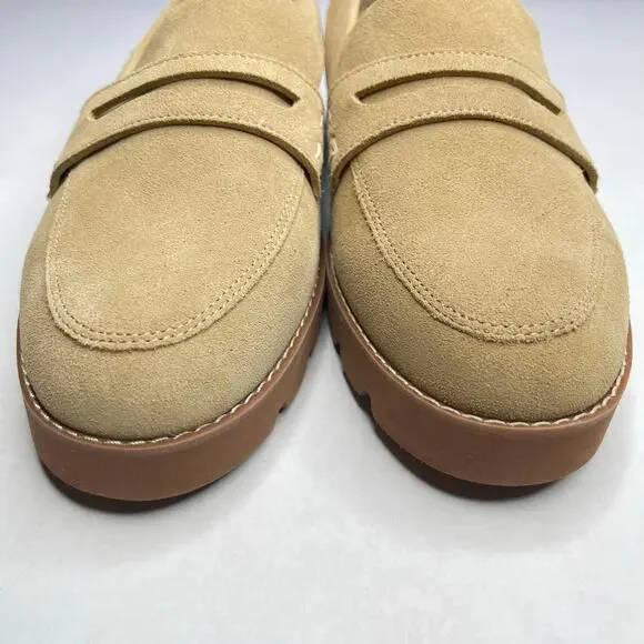 Vionic Women’s Cheryl II Lug penny Loafers size 8 Wide Slip-on Sand Suede - Picture 6 of 9